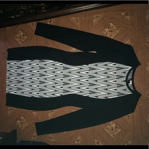 Long sleeve fitted dress